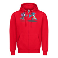 Red ozzy loves bats Zipper Hoodie - artisFamous