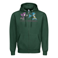 Sports Green ozzy loves bats Zipper Hoodie - artisFamous