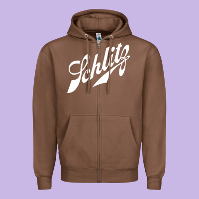 Schlitz Zipper Hoodie Designed By Artisfamous