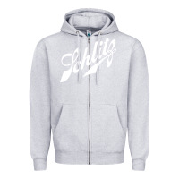 Heather Grey schlitz Zipper Hoodie - artisFamous