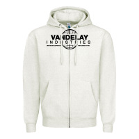 Oatmeal Heather vandelay industries Zipper Hoodie - artisFamous