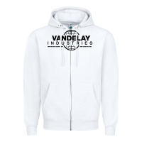 White vandelay industries Zipper Hoodie - artisFamous