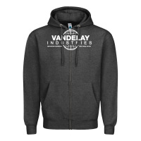 Charcoal Heather vandelay industries Zipper Hoodie - artisFamous