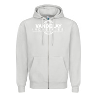 Dove Grey vandelay industries Zipper Hoodie - artisFamous