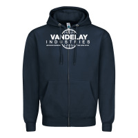 Navy vandelay industries Zipper Hoodie - artisFamous