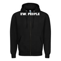 Black Ew people Zipper Hoodie - artisFamous
