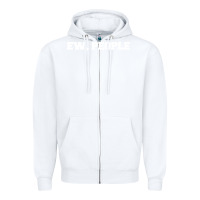 White Ew people Zipper Hoodie - artisFamous