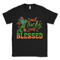 Black Not lucky just Blessed with Cross St. Patricks day Classic Tee - HowdyJamesFarm