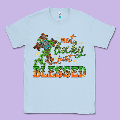 Not Lucky Just Blessed With Cross St. Patricks Day Classic Tee Designed By Howdyjamesfarm
