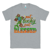 Heather Grey Not lucky just Blessed with Cross St. Patricks day Classic Tee - HowdyJamesFarm