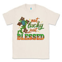 Natural Not lucky just Blessed with Cross St. Patricks day Classic Tee - HowdyJamesFarm