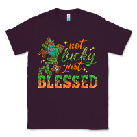 Plum Not lucky just Blessed with Cross St. Patricks day Classic Tee - HowdyJamesFarm