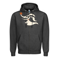 Charcoal Heather halloween nightmare before christmas zero tank top Zipper Hoodie - artisFamous