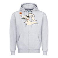 Heather Grey halloween nightmare before christmas zero tank top Zipper Hoodie - artisFamous