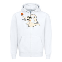 White halloween nightmare before christmas zero tank top Zipper Hoodie - artisFamous