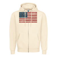 Sandshell american flag Zipper Hoodie - artisFamous