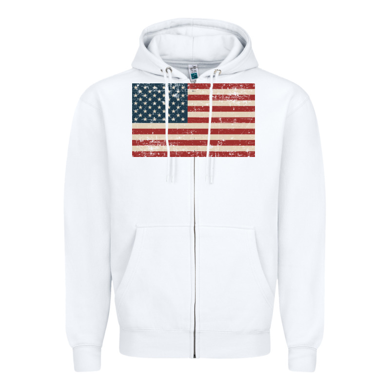 American Flag Zipper Hoodie by artisFamous | Teevron