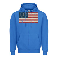 True Royal american flag Zipper Hoodie - artisFamous