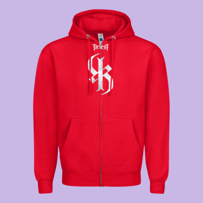 Popart Kk Downing Kk Priest Zipper Hoodie Designed By Artisfamous