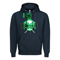 Navy Zoro Zipper Hoodie - artisFamous