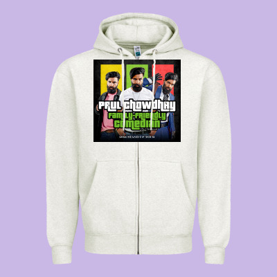 Friendly Comedian Paul Chowdhry Stand Up Zipper Hoodie Designed By Artisfamous