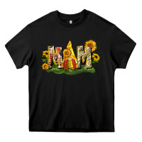 Black Mom gnome sunflower Heavy Core Tee - CowGirlArtShop