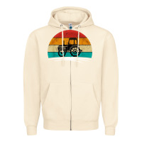 Sandshell vintage tractor Zipper Hoodie - artisFamous