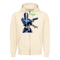 Sandshell 8bit robocop Zipper Hoodie - artisFamous