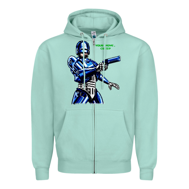 8bit Robocop Zipper Hoodie by artisFamous | Teevron