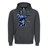 Smoke 8bit robocop Zipper Hoodie - artisFamous