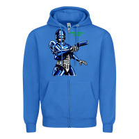 True Royal 8bit robocop Zipper Hoodie - artisFamous