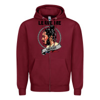 Burgundy leave me malone merch Zipper Hoodie - artisFamous