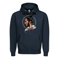 Navy leave me malone merch Zipper Hoodie - artisFamous