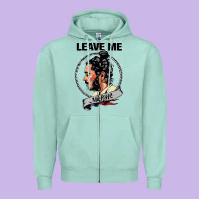 Leave Me Malone Merch Zipper Hoodie Designed By Artisfamous