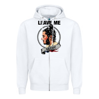 White leave me malone merch Zipper Hoodie - artisFamous