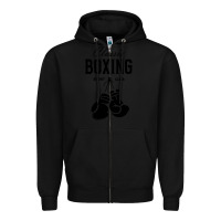 Black boxing gym classic Zipper Hoodie - artisFamous