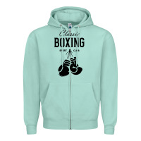 Seafoam boxing gym classic Zipper Hoodie - artisFamous
