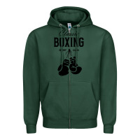 Sports Green boxing gym classic Zipper Hoodie - artisFamous