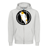 Dove Grey calico cat Zipper Hoodie - artisFamous