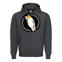 Smoke calico cat Zipper Hoodie - artisFamous