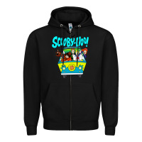 Black scooby doo Zipper Hoodie - artisFamous