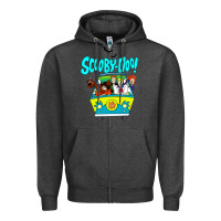 Charcoal Heather scooby doo Zipper Hoodie - artisFamous