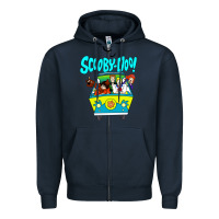 Navy scooby doo Zipper Hoodie - artisFamous