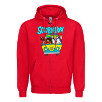 Red scooby doo Zipper Hoodie - artisFamous
