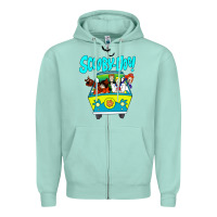 Seafoam scooby doo Zipper Hoodie - artisFamous