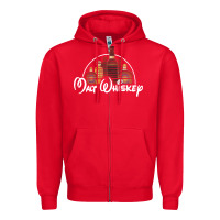 Red malt whiskey Zipper Hoodie - artisFamous