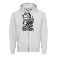 Dove Grey days n daze Zipper Hoodie - artisFamous