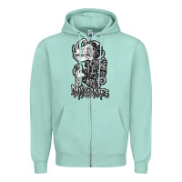 Seafoam days n daze Zipper Hoodie - artisFamous
