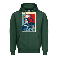 Sports Green boba fett for president Zipper Hoodie - artisFamous