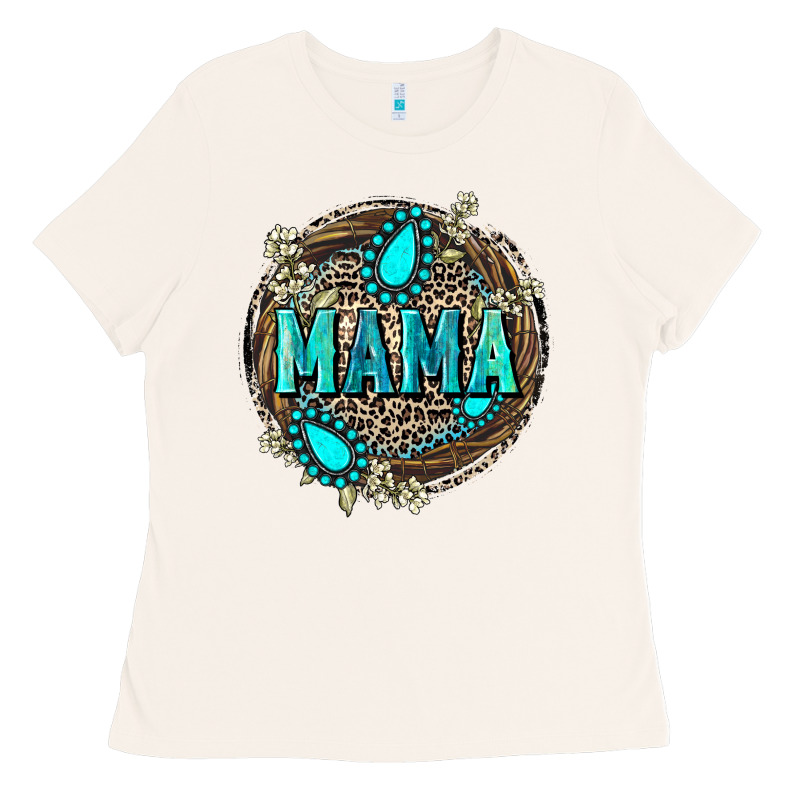 Mama With Gemstone Leopard Mother's Day Ladies Tee by FaDigitalArtStudio | Teevron